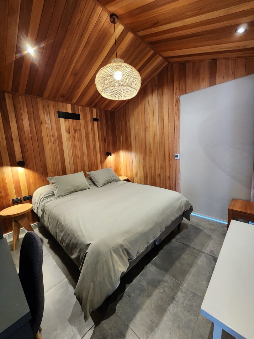 Dormitorio de la cabaña